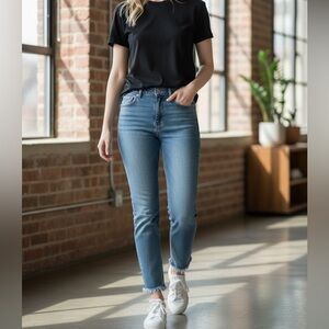 J.Crew Essential Straight Jeans in Light Blue